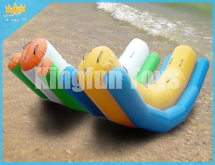 Inflatable water totter