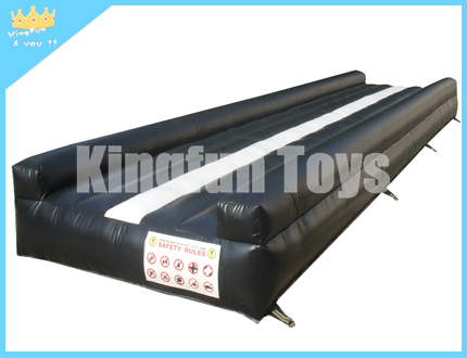 Black inflatable GYM mat
