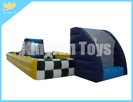 Customized inflatable soccer pitch