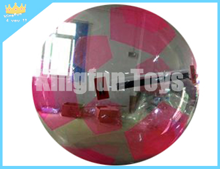 Pink soccer aqua bubble/aqua ball