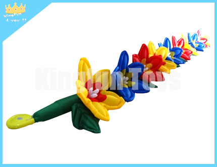 Colorful romantic flower chain