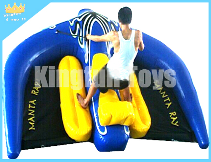 Flying inflatable towable boat