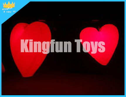 Lighted wedding inflatable heart