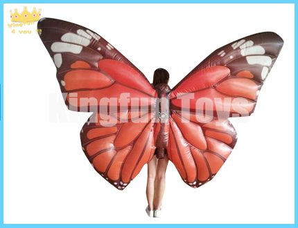 Inflatable butterfly decoration