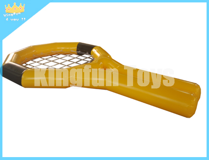 Inflatable tennis racket