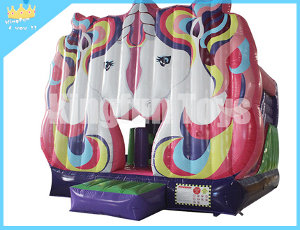 Unicorn inflatable bounce house
