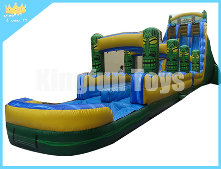 New style water slide with pool