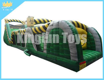 Toxic inflatable water obstacle